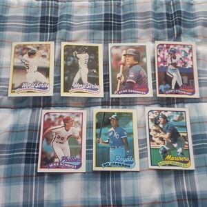 7 O-pee-chee baseball cards lot 1989 vintage mint